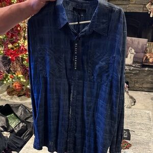 Affliction Men's Blue Shirt